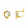 18K PENDIENTES PERLA 5MM Y CIRCONITAS CATALAN