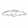 18K PULSERA ORO BLANCO ESLABONES CON CIRCONITAS.