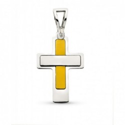 18K CRUZ ORO BICOLOR 22 X...