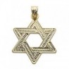 18K COLGANTE ESTRELLA DE DAVID 35 X27 MM TALLADA