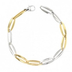 18K PULSERA BICOLOR 20 CM