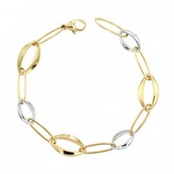 18K PULSERA BICOLOR 19,5...