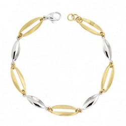 18K PULSERA BICOLOR 19,5 CM