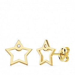 18K PENDIENTES ESTRELLAS...