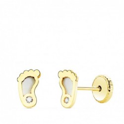 18K PENDIENTES ORO AMARILLO...