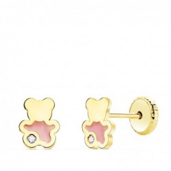 18K PENDIENTES ORO AMARILLO...