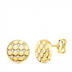 18K PENDIENTES ORO AMARILLO...