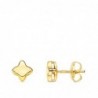 18K PENDIENTES ORO AMARILLO ESTRELLA LISA. 6,5 X 6,5 MM. CIERRE PRESIÓN