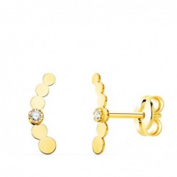 18K PENDIENTES ORO AMARILLO...