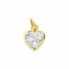 18K COLGANTE ORO AMARILLO CORAZON CIRCONITA 10 X 7 MM.