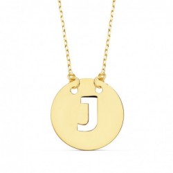 18K COLGANTE LETRA "J" 15...