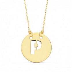 18K COLGANTE LETRA "P" 15...