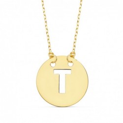 18K COLGANTE LETRA "T" 15...