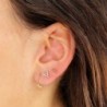 18k PIERCING OREJA ORO AMARILLO TRIANGULO CIRCONITAS 5,5 X 5 MM. (UNIDAD)