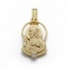 18K CORAZON DE JESUS SILUETA. 21 X 11 MM.