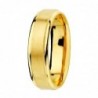 18K ALIANZA ORO AMRILLO MATE Y BRILLO 5 MM.