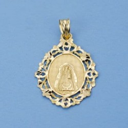 18K MEDALLA VIRGEN DE LA...