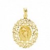 18K MEDALLA VIRGEN DE LA MACARENA CERCO FILIGRANA 28 X 21 MM