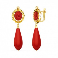 18K PENDIENTES TURQUESA...