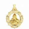 18K MEDALLA VIRGEN DEL CARMEN ORLA FILIGRANA 37 X 30 MM.