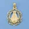 18K MEDALLA VIRGEN DEL ROCIO ORLA 30 X 22 MM