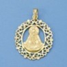 18K MEDALLA VIRGEN DEL ROCIO ORLA 28 X 21 MM