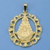 18K MEDALLA VIRGEN DEL ROCIO ORLA 43 X 34 MM