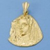 18K SILUETA VIRGEN DE LA MACARENA 34 X 29 MM