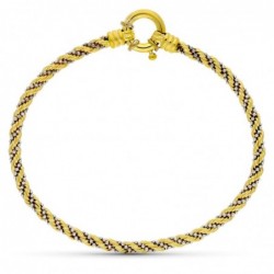 18K PULSERA CORDON ORO...