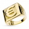 18K SELLO ORO AMARILLO EURO CUADRADO