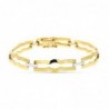 18K PULSERA ORO BICOLOR MATE Y BRILLO.