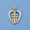 18K CORAZON CARAVACA 20 X 16 MM