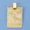 18K CHAPA CRISTO LASER 25 X 17 MM