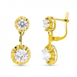 18K PENDIENTES ORO AMARILLO...