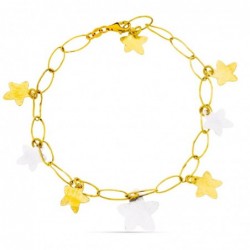 18K PULSERA BICOLOR...