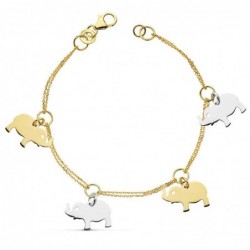 18K PULSERA BICOLOR...