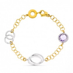 18K PULSERA BICOLOR...