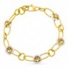 18K PULSERA ORO BICOLOR 18K ESLABONES