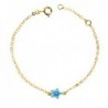 18K PULSERA BEBE ESTRELLA ESMAL.14CM