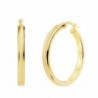 18K AROS ORO AMARILLO REDONDOS MATE Y BRILLO 30 X 4 MM
