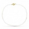 18K COLLAR PERLA CULTIVADA CIERRE ORO AMARILLO TIMON 40CM
