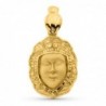 18K MEDALLA VIRGEN DEL ROCIO PASTORA 26 X 18 MM