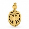 18K MEDALLA VIRGEN DEL ROCIO PASTORA 26 X 18 MM