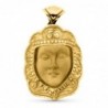18K MEDALLA VIRGEN DEL ROCIO PASTORA 35 X 25 MM