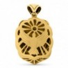 18K MEDALLA VIRGEN DEL ROCIO PASTORA 35 X 25 MM