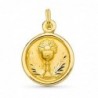 18K MEDALLA ORO AMARILLO COMUNION 20 MM.