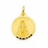 18k MEDALLA ORO AMARILLO VIRGEN MILAGROSA 18 MM