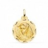 18K MEDALLA VIRGEN MACARENA TALLADA 24 MM.
