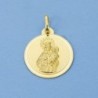 18K MEDALLA VIRGEN DEL CARMEN BISEL 18 MM