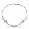 18K PULSERA ORO BLANCO CADENA Y BOLAS MATE Y BRILLO